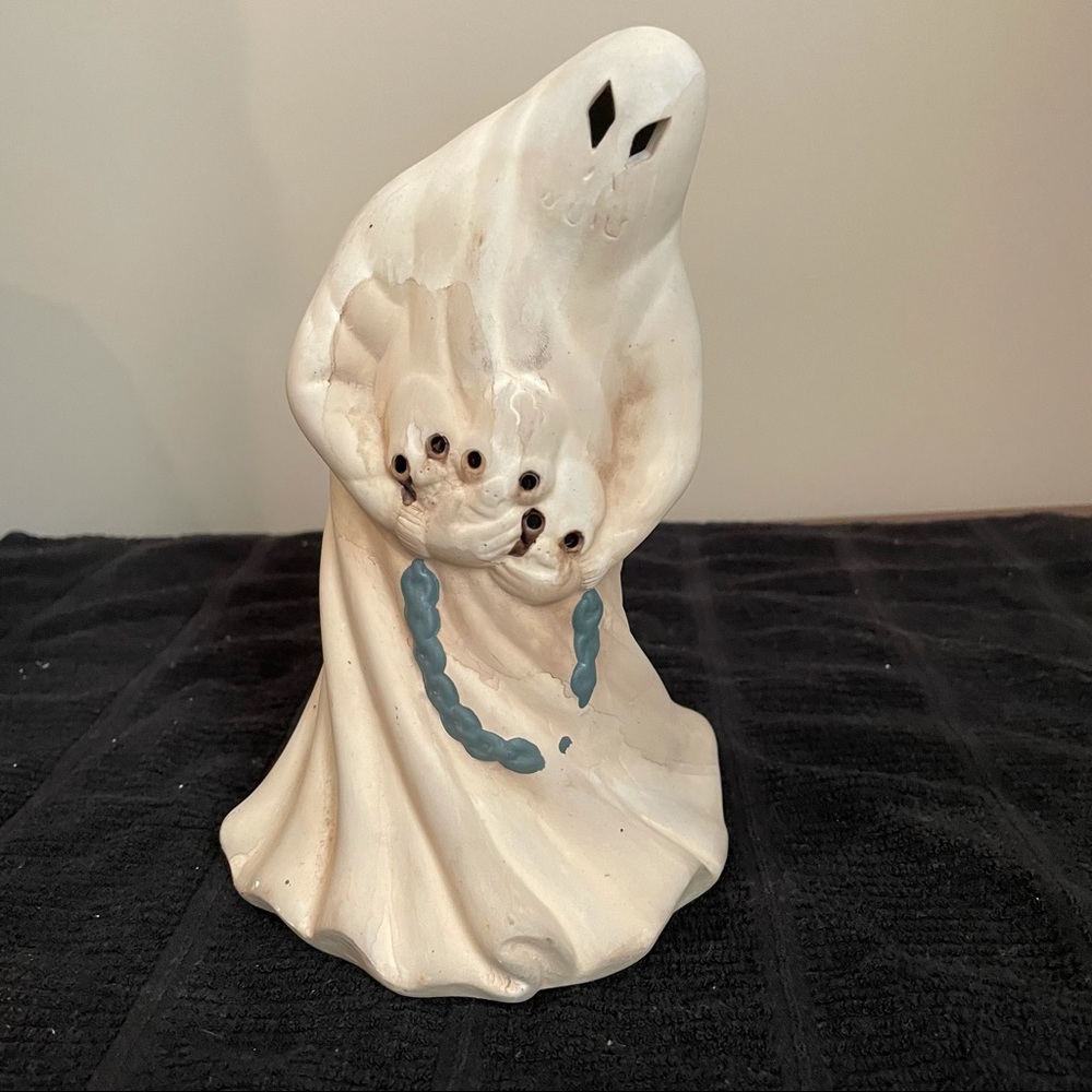 Halloween Ghost with Baby Ghosts Tealight Holder